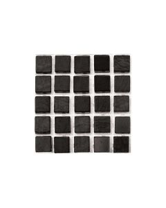 Glorex Selbstklebendes Mosaik Poly-Mosaic 5 mm Schwarz