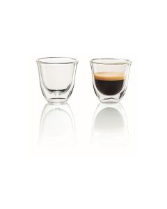 De'Longhi Espresso Becher 60 ml, 2 Stück, Transparent