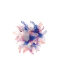 Glorex Federn Deco Blau/Pink/Weiss
