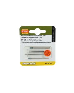 Proxxon Zubehörset Glasbearbeitungs Set 4 Teile