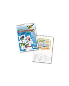 Folia Dauerkalender 17 x 24 cm, Weiss