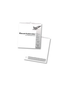 Folia Dauerkalender 23 x 24 cm, Weiss