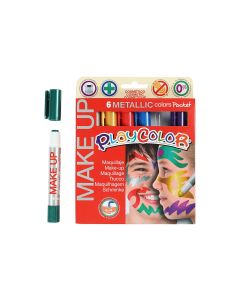 Eulenspiegel Schminkfarbe Stifte 6 Farben Metalic