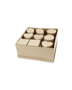 Creativ Company Papp-Schachtel 10-12 cm 28 Stück