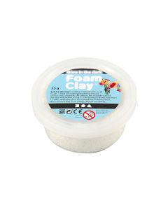 Creativ Company Modelliermasse Foam Clay 35 g Fluoreszierend Weiss