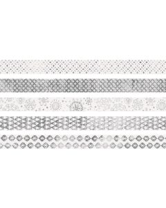 Heyda Washi Tape Weihnachten Glänzend Silber