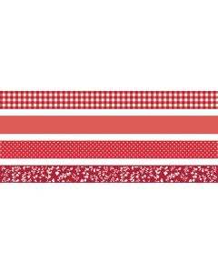 Heyda Washi Tape Colour Code Red Rot