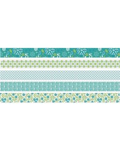 Heyda Washi Tape Blumen mini Grün
