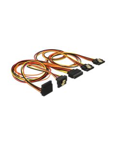 Delock Stromkabel SATA - 4x SATA gewinkelt 50 cm