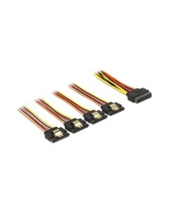 Delock Stromkabel SATA - 4x SATA 15 cm