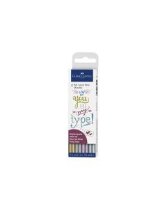 Faber-Castell Fineliner Metallic 4er Etui