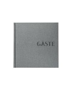 Brunnen Gästebuch Metallico Grau