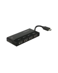 Delock USB-Hub USB 3.1 Typ-C Gen1 - 4x USB-A + 1x USB Typ-C mit PD