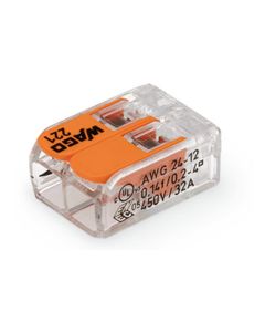 WAGO Verbindungsklemme COMPACT 2-fach, 100 Stück