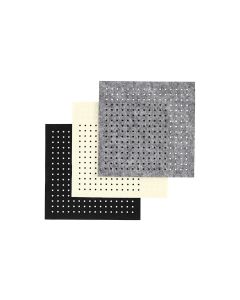 Creativ Company Bastelfilz 3 mm, 20 x 20 cm, 12 Blatt, Grau/Schwarz/Beige