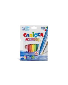 Carioca Fasermaler Acquarell 12 Stück, Mehrfarbig