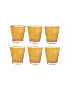 Leonardo Trinkglas Burano Ambra 330 ml, 6 Stück, Gelb