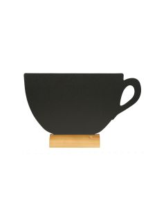 Securit Tischkreidetafel Silhouette Cup Hellbraun/Schwarz