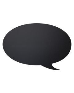 Securit Kreidetafel Silhouette Bubble mit Klett, Schwarz