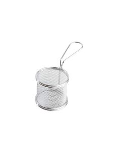Paderno Servierkorb Pommes Frites 8 cm x 7.5 cm 1 Stück, Silber