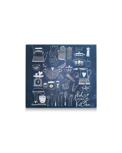 Zeller Present Herdabdeckplatte Lovely Kitchen Schwarz