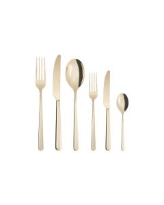 Sambonet Besteck-Set Linear PVD 36-teilig, Champagner
