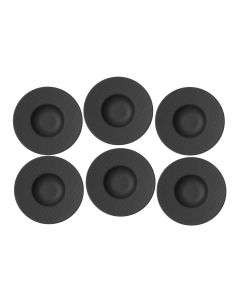 Villeroy & Boch Suppen- & Pastateller Manufacture Rock 6 Stk, Schwarz