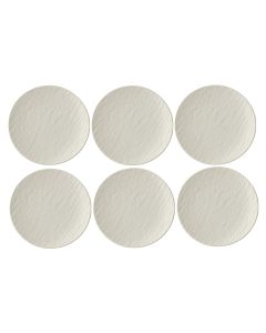 Villeroy & Boch Frühstücks- & Dessertteller Manufacture Rock 6 Stk. Weiss