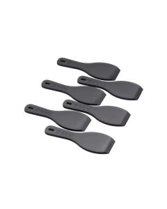 TTM Raclette-Spachtel 6 Stück, Schwarz