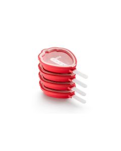 Lékué Glaceform Strawberry 4 Stück, Rot