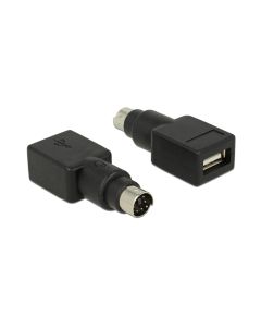 Delock USB-Adapter PS/2 Stecker - USB-A Buchse