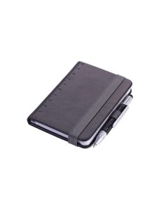 Troika Notizbuch Lilipad+Liliput A7, Blanko, Schwarz