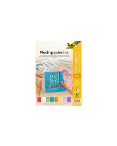 Folia Bastelpapier Flechtpapier für 24 Flechtmotive A4