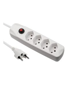 FURBER.power Steckdosenleiste mit Überlastschutz 4x T13 Weiss