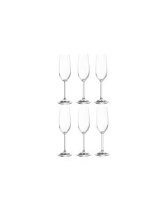 Montana Champagnerglas Pure 200 ml, 6 Stück, Transparent 