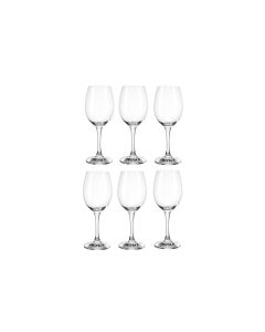 Montana Weissweinglas First + 310 ml, 6 Stück, Transparent