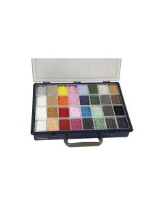 Creativ Company Rocailles-Perlen 6/0+8/0+15/0, 32 x 100g Mehrfarbig