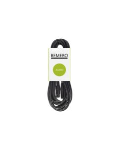 Bemero XLR-Kabel XLRf XLRm symmetrisch 20 m, Schwarz