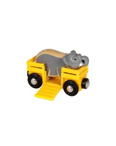 BRIO Eisenbahn Tierwaggon Elefant