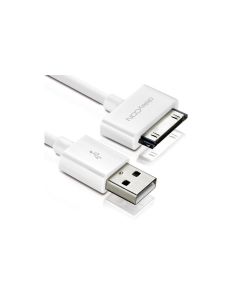 deleyCON USB 2.0-Kabel  USB A - Apple Dock 30-Pin 1 m