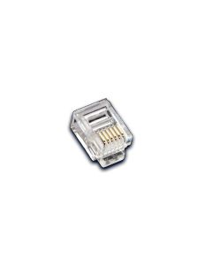 Wirewin Modularstecker RJ-12, 6P/6C, 100er-Pack