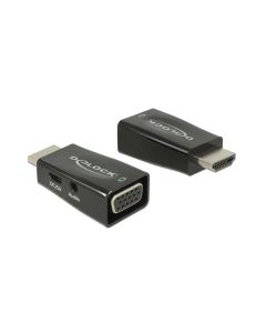 Delock Konverter HDMI zu VGA inkl. Audio USB Strom optional