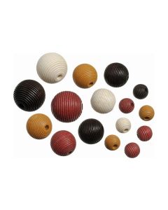 Knorr Prandell Holzperlen Mix 4 20 Stk, Weiss; Schwarz; Braun
