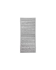Creativ Company Metallic Sticker 10 cm x 23 cm Zahlen, Silber, 1 Blatt
