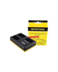 Patona Ladegerät Triple Canon LP-E6