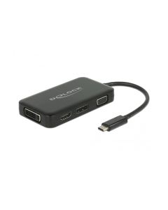 Delock Multiadapter 63929 USB-C – DP/DVI-D/HDMI/VGA