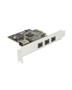 Delock PCI-Express-Karte 3x FW B extern + 1x intern FW A
