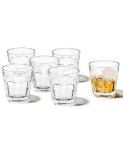 Leonardo Whiskyglas Rock 250 ml, 6 Stück, Transparent 