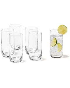 Leonardo Longdrinkglas Daily 330 ml, 6 Stück, Transparent