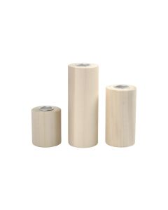 Creativ Company Kerzenständer 14.5 + 9 + 6.5 cm 3 Stück, Beige